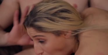 Blonde With Big Ass In The Garden At Home In The Living Room And Fucks With A Guy