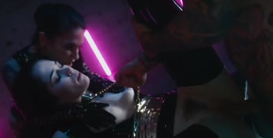 Joanna Angel, Evelyn Claire group latex - Tattooed Man At A Party In Gangbang Fucked Two Girls In Latex